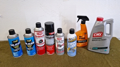 Collection Of Assorted Automotive Chemicals