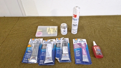 Collection Of Assorted Automotive Adhesives