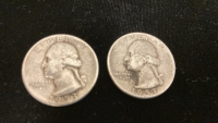(2)1953 90% Silver Quarters- Verified Authentic - 2