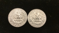 1963 & 1960 90% Silver Quarter-Verified Authentic - 2