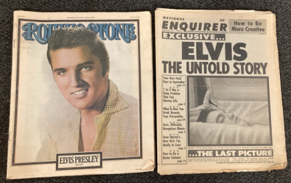 (2) Elvis Presley News Papers