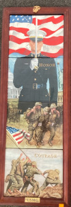 US Marine Corps Porcelain Decor