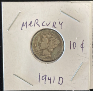 Mercury Dime 1941D 90% Silver