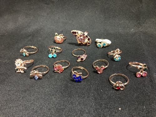 (14) Adjustable Costume Rings