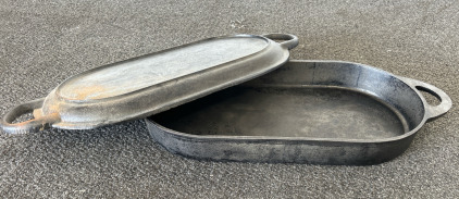Cast Iron Dutch Oven Casserole Dish, 16&rdquo;x9&rdquo;, W/ Bag