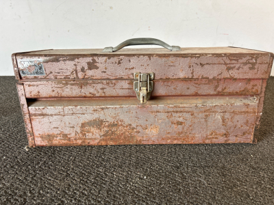 Metal Toolbox W/Tools