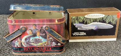 Vintage Star Wars Tin Lunchbox & Keepsake Ornament Star Trek Voyager