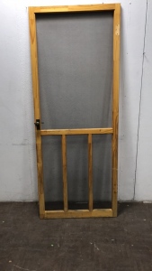 Handmade Wood screen door