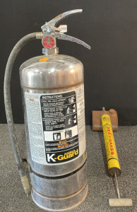 Ansul K-Guard Fire Extinguisher & Vintage Bean Oakes Sprayer Duster