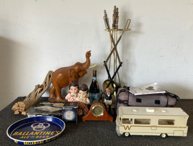 Marble Cheese Slicer, Vintage Elephant Solid Wood Sculpture, And More