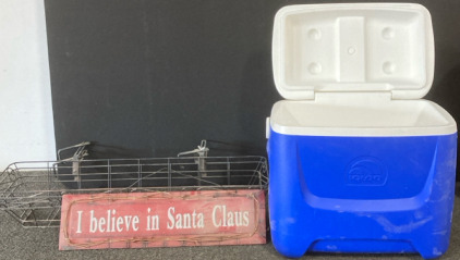 Sign, cooler