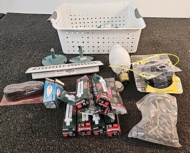 Bucket Of Tools, Bulbs And More!
