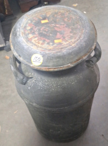 Rustic Antique Metal Urn....BBFN