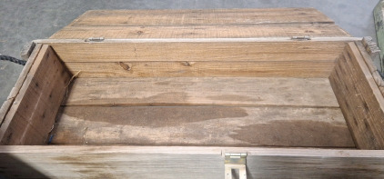 Rustic Vintage Wooden Footlocker/Chest.....BBFN