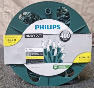 132.6 Rotating Spool of Clear Hanging Lights...BB3