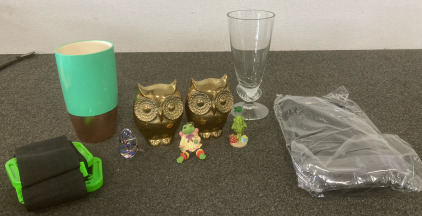 Owl Statues, Vases, And More