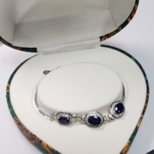 $700 Silver Natural Ruby Ring Earring And Pendant Set 10.34G Set