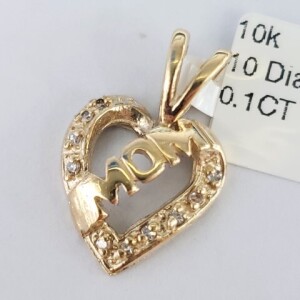 $700 10K Diamond 1.35G(0.1ct) Pendant