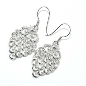 White Gold 8.25 Grams 0.95 Cts Cubic Zirconia Earings