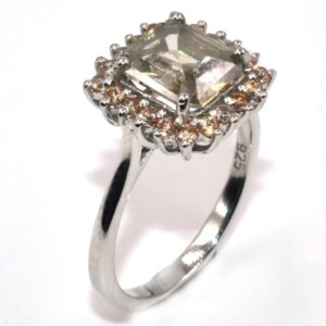 Size (6.5) Silver Moissanite (2.15Cts) Ring