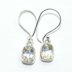 Rainbow Mystic Silver Earings (2.35Cts)