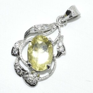 Silver Lemon Quartz (9.2 Cts) Pendant