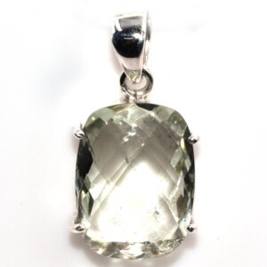 Silver Green Amethyst (10.8Cts) Pendant