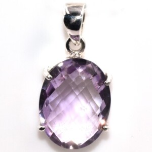 Silver Pink Amethyst (8.1 cts) Pendent