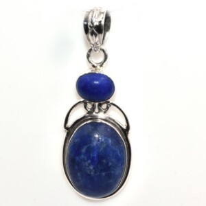 Silver Lapis (11.2Cts) Pendent