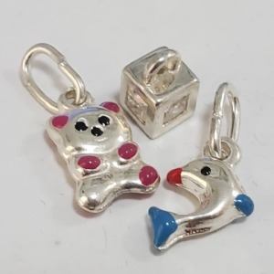 (3) $100 Silver Pendants