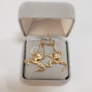 $100 Silver Earrings (Frogs)