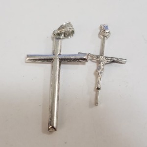 (2) $100 Silver Pendants