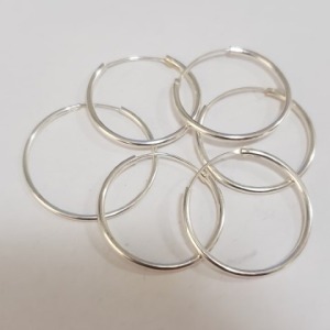 (3) Pairs of $120 Silver Earrings