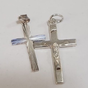 (2) Pairs $100 Silver Earrings