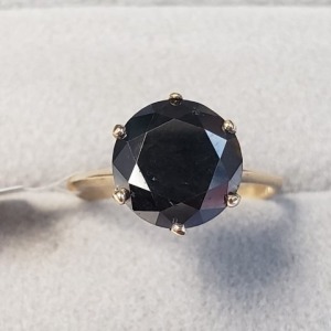$2880 10K Black Diamond(3.7ct) Ring
