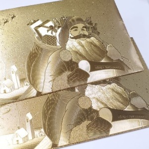 Christmas Gold Foil Envelope