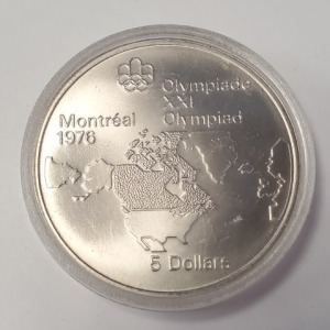 Silver Canadian Olympia $5 Coin