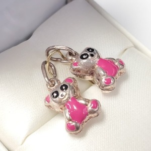 $60 Silver 2 Bear Pendant
