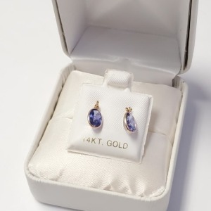 $800 14K Tanzanite(1.8ct) Earrings