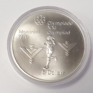Silver Canadian Olympia $5 Coin