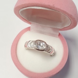 $100 Silver Cz Ring