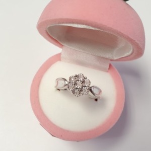 $200 Silver Diamond Ring