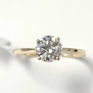 $1200 10K White Moissanite Test Like Diamond Looks Better(0.75ct) Ring