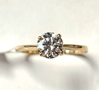 $1200 10K White Moissanite Test Like Diamond Looks Better(0.75ct) Ring