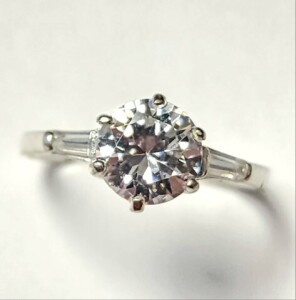 $80 Silver CZ Ring