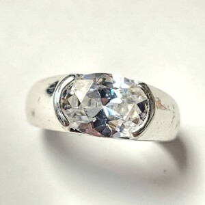 $100 Silver CZ Ring