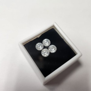 $400 Laser Cut White Moissanite Test Like Diamond Looks Better(4ct)