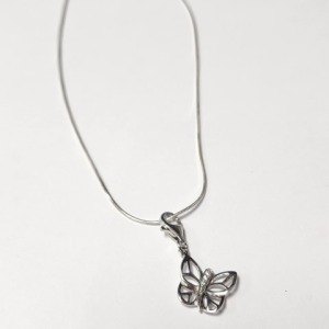 $60 Silver Cz 16" Necklace