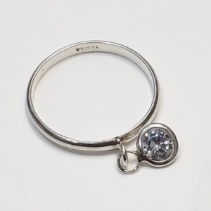 $60 Silver CZ Ring