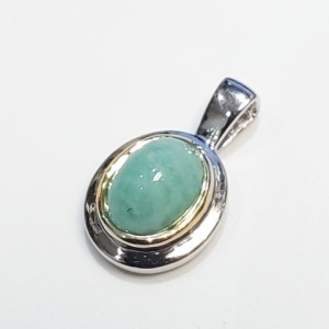 $80 Silver Emerald(1.3ct) Pendant